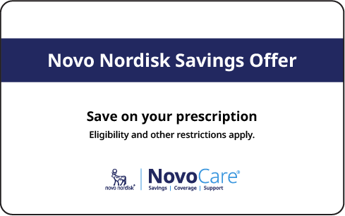 Savings offer card